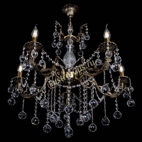 Люстра бронзовая Кассандра Алфея №5/1 шар в Санкт-Петербурге Гусь Хрустальный