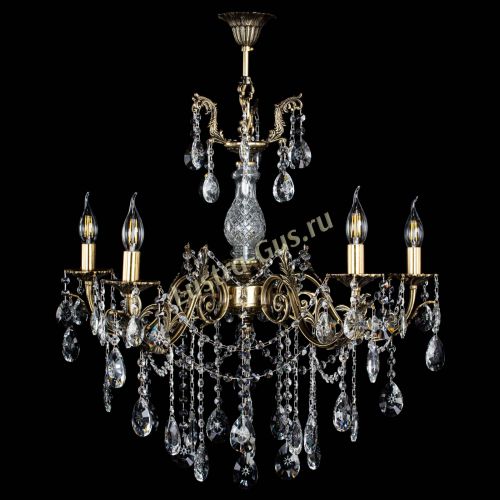 Люстра бронзовая Кассандра Алфея №5/1 звездочка в Санкт-Петербурге Гусь Хрустальный