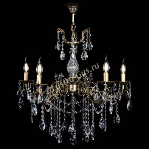 Люстра бронзовая Кассандра Алфея №5/1 звездочка в Санкт-Петербурге Гусь Хрустальный