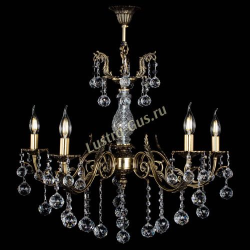 Люстра бронзовая Кассандра Алфея №5/2 шар в Санкт-Петербурге Гусь Хрустальный