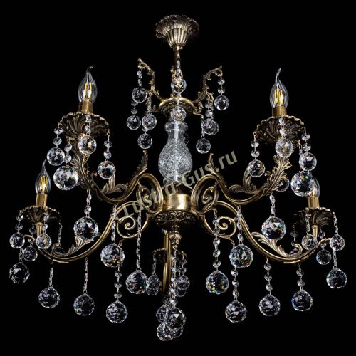 Люстра бронзовая Кассандра Алфея №5/2 шар в Санкт-Петербурге Гусь Хрустальный