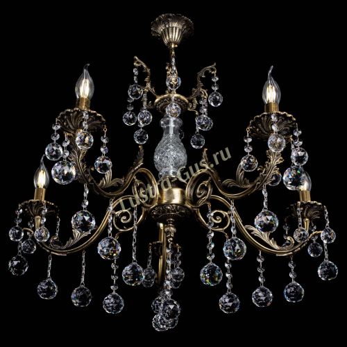 Люстра бронзовая Кассандра Алфея №5/2 шар в Санкт-Петербурге Гусь Хрустальный