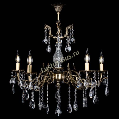 Люстра бронзовая Кассандра Алфея №5/2 звездочка в Санкт-Петербурге Гусь Хрустальный