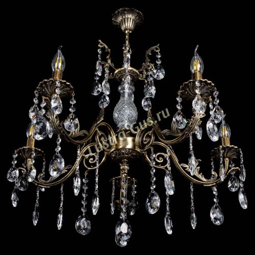 Люстра бронзовая Кассандра Алфея №5/2 звездочка в Санкт-Петербурге Гусь Хрустальный