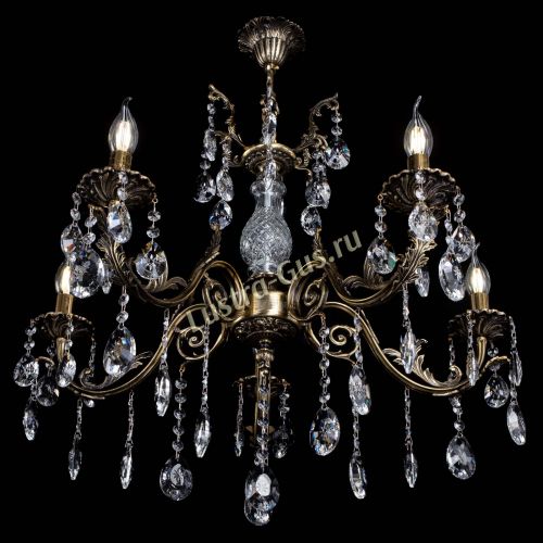 Люстра бронзовая Кассандра Алфея №5/2 звездочка в Санкт-Петербурге Гусь Хрустальный