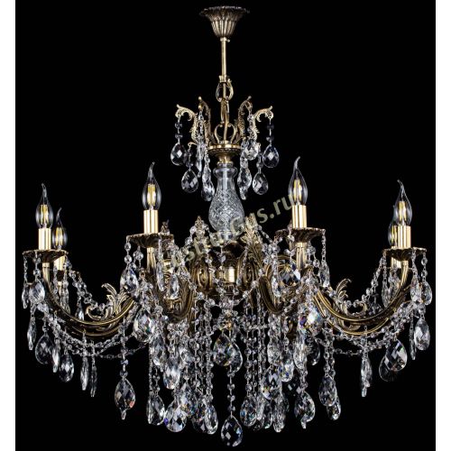 Люстра бронзовая Кассандра Алфея №8/1 баден в Санкт-Петербурге Гусь Хрустальный