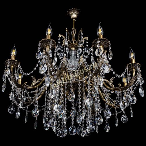 Люстра бронзовая Кассандра Алфея №8/1 баден в Санкт-Петербурге Гусь Хрустальный