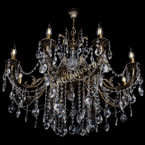 Люстра бронзовая Кассандра Алфея №8/1 баден в Санкт-Петербурге Гусь Хрустальный