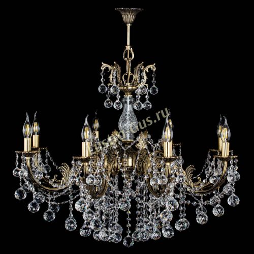 Люстра бронзовая Кассандра Алфея №8/1 шар в Санкт-Петербурге Гусь Хрустальный