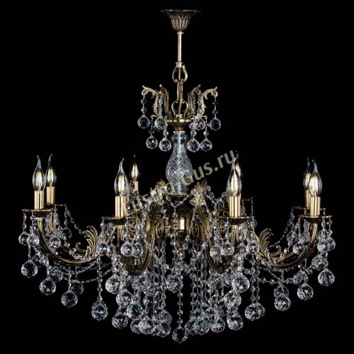 Люстра бронзовая Кассандра Алфея №8/1 шар в Санкт-Петербурге Гусь Хрустальный