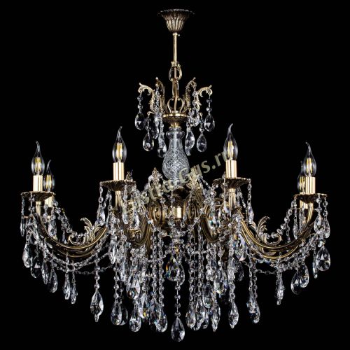 Люстра бронзовая Кассандра Алфея №8/1 журавлик в Санкт-Петербурге Гусь Хрустальный