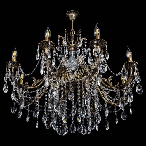 Люстра бронзовая Кассандра Алфея №8/1 журавлик в Санкт-Петербурге Гусь Хрустальный