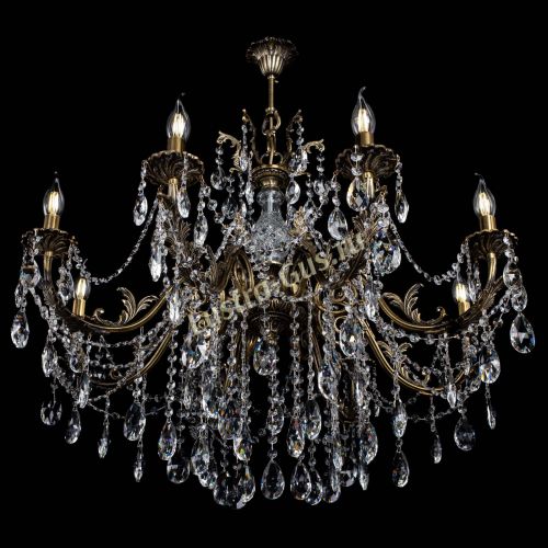 Люстра бронзовая Кассандра Алфея №8/1 журавлик в Санкт-Петербурге Гусь Хрустальный