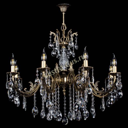 Люстра бронзовая Кассандра Алфея №8/2 баден в Санкт-Петербурге Гусь Хрустальный