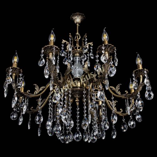 Люстра бронзовая Кассандра Алфея №8/2 баден в Санкт-Петербурге Гусь Хрустальный