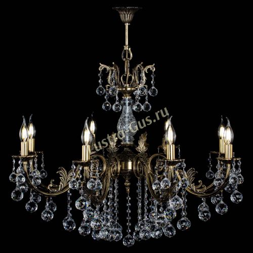 Люстра бронзовая Кассандра Алфея №8/2 шар в Санкт-Петербурге Гусь Хрустальный