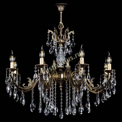 Люстра бронзовая Кассандра Алфея №8/2 журавлик в Санкт-Петербурге Гусь Хрустальный