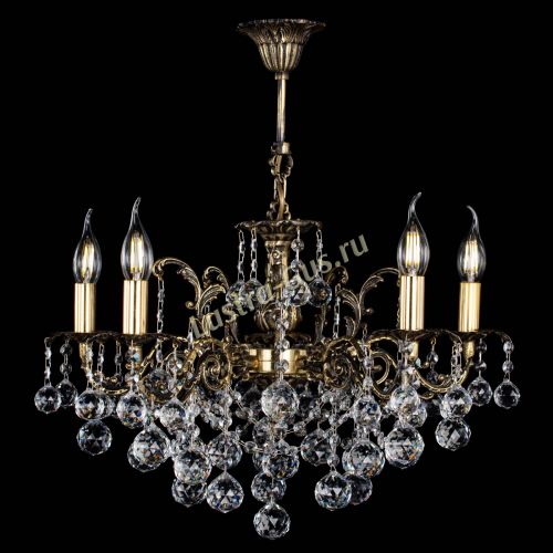 Люстра бронзовая Муза №5 шар в Санкт-Петербурге Гусь Хрустальный