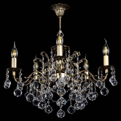 Люстра бронзовая Муза №5 шар в Санкт-Петербурге Гусь Хрустальный