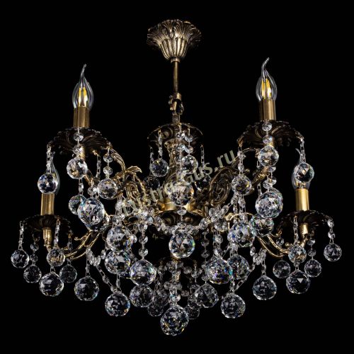 Люстра бронзовая Муза №5 шар в Санкт-Петербурге Гусь Хрустальный