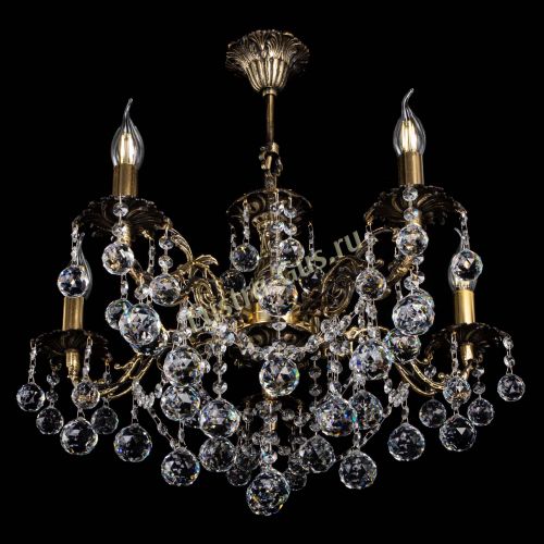 Люстра бронзовая Муза №5 шар в Санкт-Петербурге Гусь Хрустальный