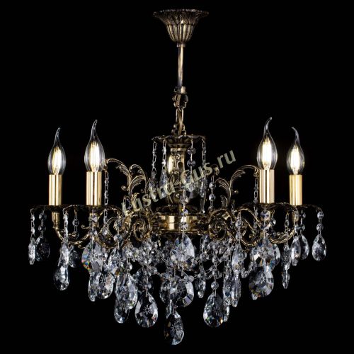 Люстра бронзовая Муза №5 звездочка в Санкт-Петербурге Гусь Хрустальный