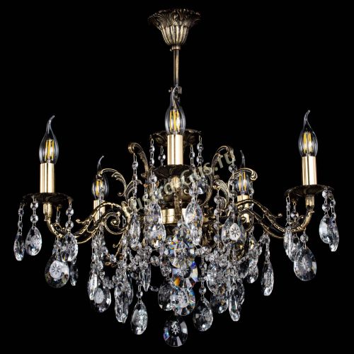 Люстра бронзовая Муза №5 звездочка в Санкт-Петербурге Гусь Хрустальный