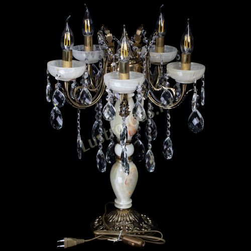 Настольная лампа Антик №5 с камнем в Санкт-Петербурге Гусь Хрустальный Настольная лампа Антик №5 с камнем в Санкт-Петербурге Гусь Хрустальный