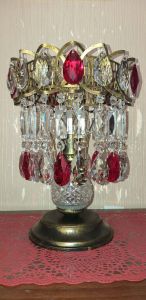 Настольная лампа Астра №1 под бронзу Красная отзыв и фото покупателя