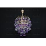 Люстра Хрустальные брызги шар 40 мм фиолетовая в Санкт-Петербурге