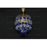 Люстра Хрустальные брызги шар-40 синяя в Санкт-Петербурге
