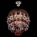 Люстра Хрустальные брызги шар 40 мм красная в Санкт-Петербурге