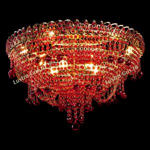Люстра Водопад Софья красная в Санкт-Петербурге отзыв и фото покупателя